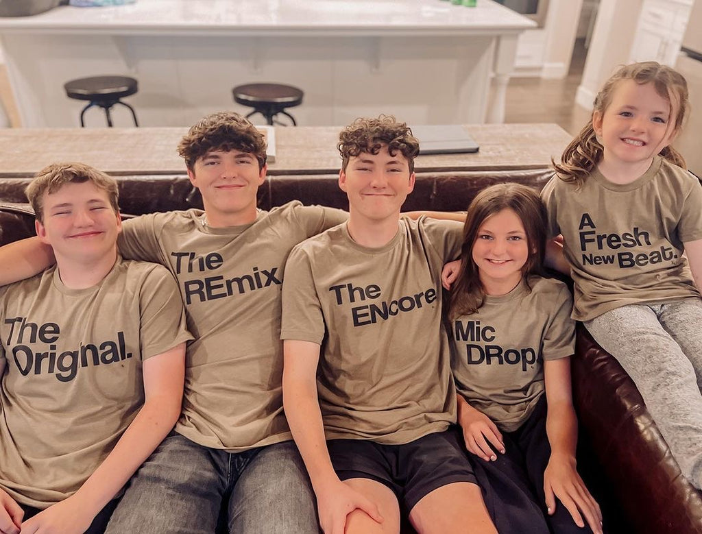 Celebrating Long-Term Customers with The Original The Remix The Encore Family Matching Shirts
