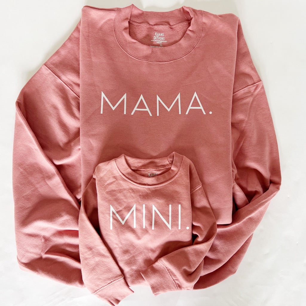 image of a mave colored sweatshirt for matching mommy and me sets
