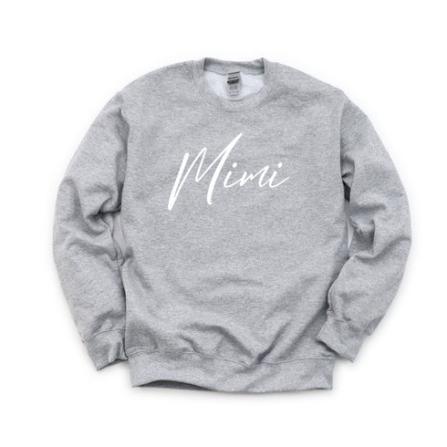 Mimi Script Collegiate Sweatshirt (Multiple Colors)