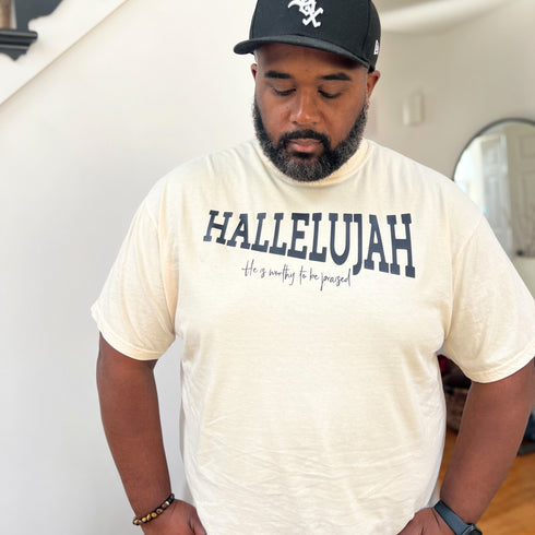 Hallelujah Megaphone - Adult T-shirt/Comfort Colors