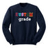 Custom Grade Mini Chenille Patch Sweatshirt (you choose the grade)