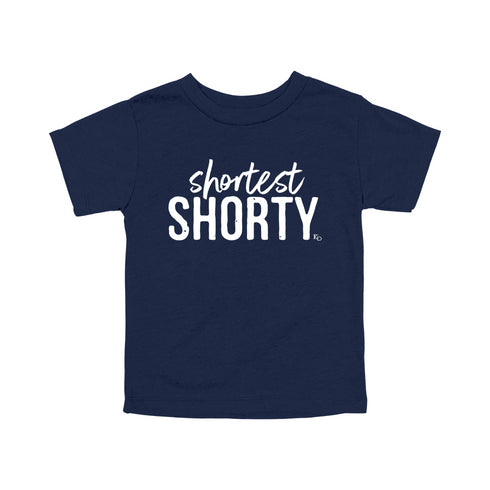 Dad, Mom, Shorty Matching T-shirt Set - Navy