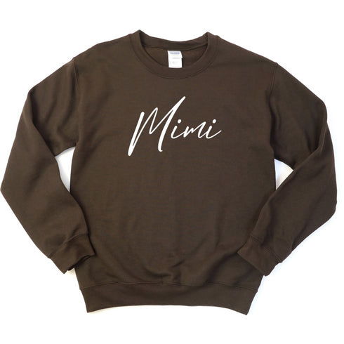 Mimi Script Collegiate Sweatshirt (Multiple Colors)