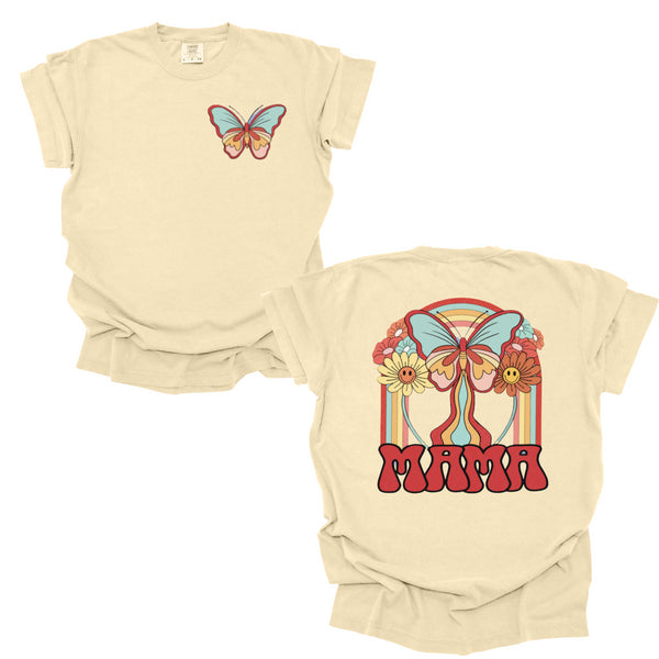 Mama Daisy and Butterflies- Oversized Fit, Multiple Colors