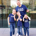 Dad, Mom, Shorty Matching T-shirt Set - Navy
