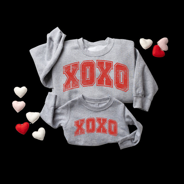 XOXO Adult and child Sweatshirt Option (Multiple Colors)