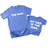 Matching Shirts - The Man/My Dad Is The Man - Sky Blue (2 Set Shirts)