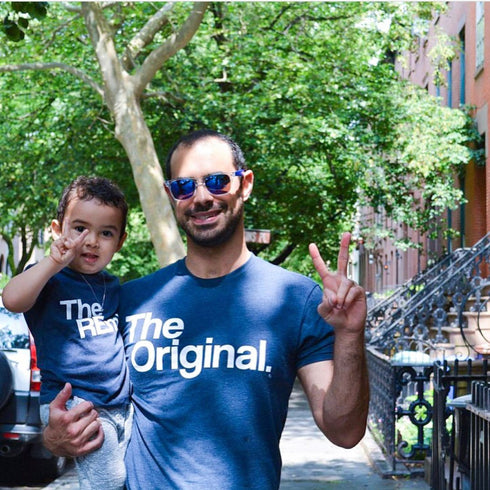 Parent + Child Outfits - The Original The Remix® (navy shirt) Set of 2