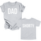 Dad and Shorty Matching Shirts - Heather Grey (2 Set Shirts)