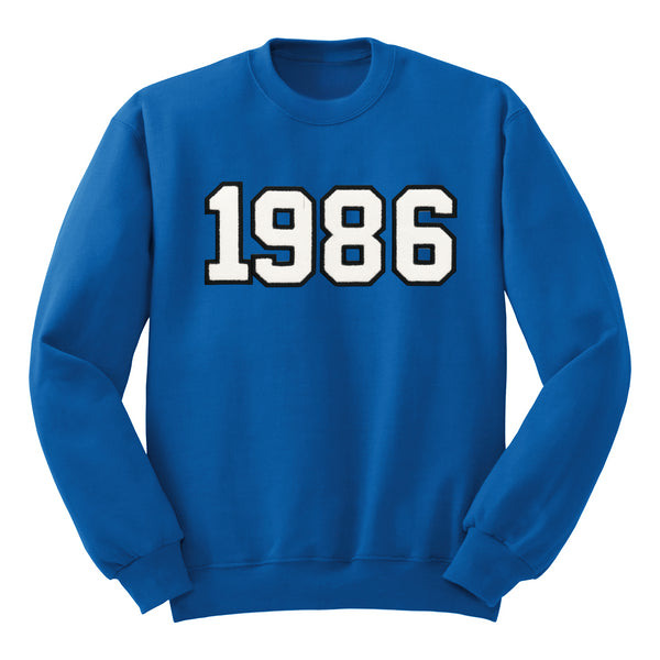 Adult Customizable Number Sweatshirts ( multiple colors and print options)