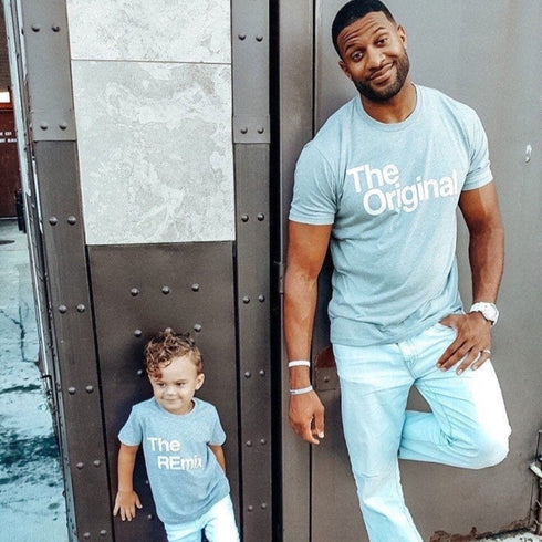 The Original The Remix The Encore® Father and Baby Matching Outfit - Heather Grey