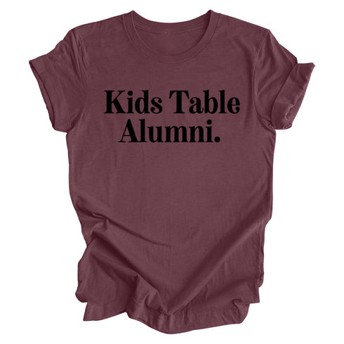 Thanksgiving Family Matching - Kids Table Alumni Kids and Adults ( Multiple Options and Colors)