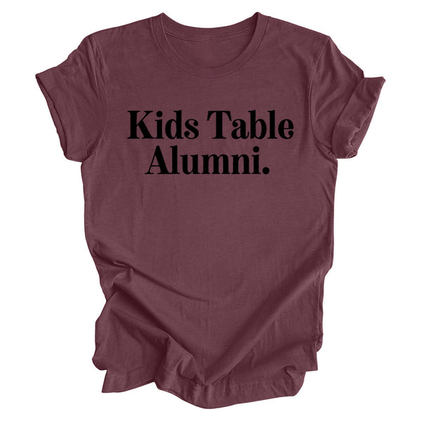 Thanksgiving Family Matching - Kids Table Alumni  Kids and Adults ( Multiple Options and Colors)