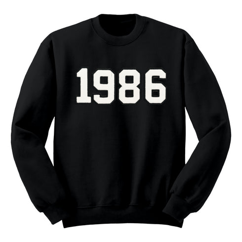 Adult Customizable Number Sweatshirts ( multiple colors and print options)