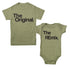Daddy and Me, Girl Dad Matching - The Original The Remix® (Olive) Set of 2