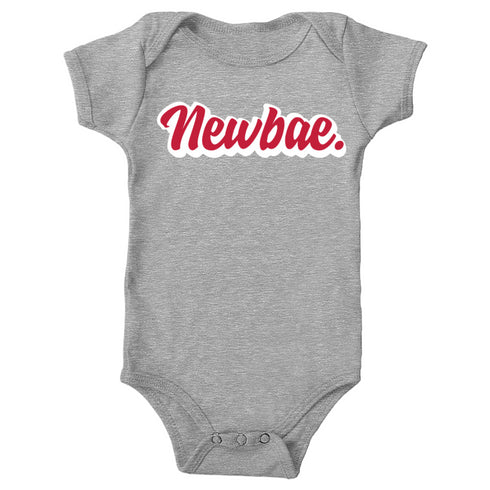 Matching Mom and Child Shirts - Ma, Bae, and Newbae (Heather Grey)