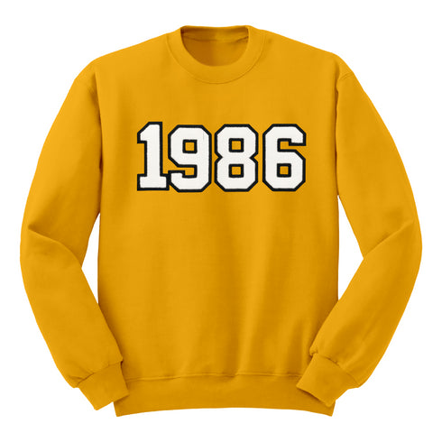 Adult Customizable Number Sweatshirts ( multiple colors and print options)