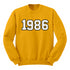 Adult Customizable Number Sweatshirts ( multiple colors and print options)