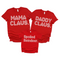 Christmas Mama Claus, Daddy Claus, and Spoiled Reindeer Family t-shirt set