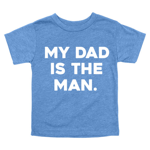 Matching Shirts - The Man/My Dad Is The Man - Sky Blue (2 Set Shirts)