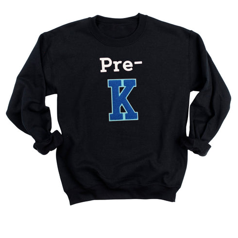 Custom Pre-K Chenille Patch and Print Sweatshirt