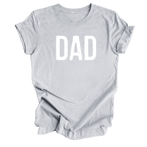 Dad, Mom, Shorty Matching T-shirt Set - Heather Grey