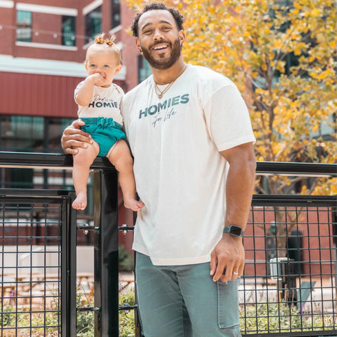 Matching Daddy and Me Set - Homies for Life (Multiple Colors)