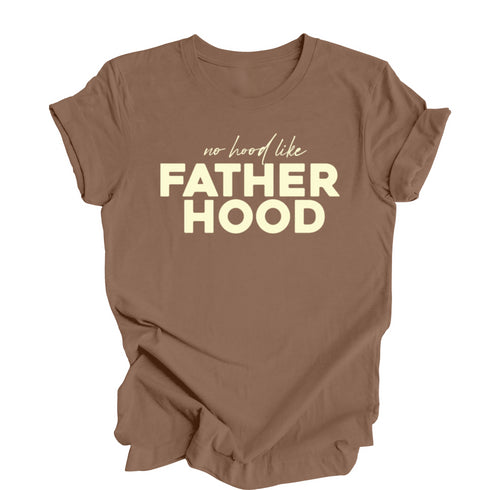 Father, Son, Daughter- No Hood like Fatherhood/Childhood- Vintage Brown/Natural (2 Set Shirts)