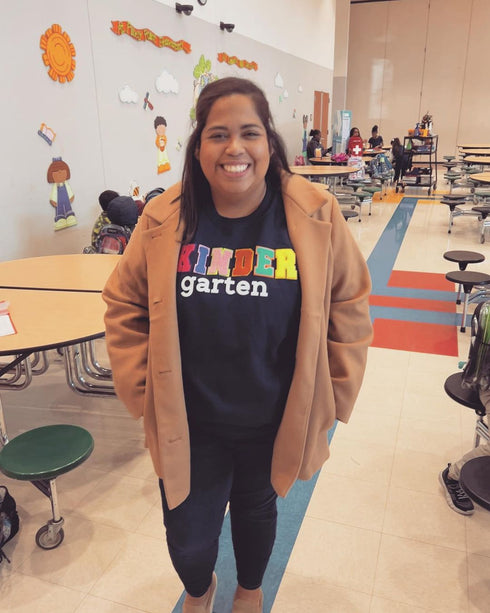 Custom Kindergarten Mini Chenille Patch Sweatshirt