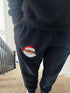 Jolly Santa Pocket Print Fleece Joggers- Youth and Adult