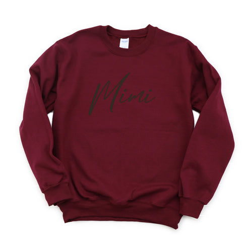 Mimi Script Collegiate Sweatshirt (Multiple Colors)