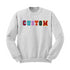 Custom College Mini Chenille Patch Sweatshirt