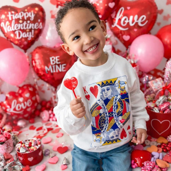 King of Hearts- Adult/Child Sweatshirts (Multiple Colors)
