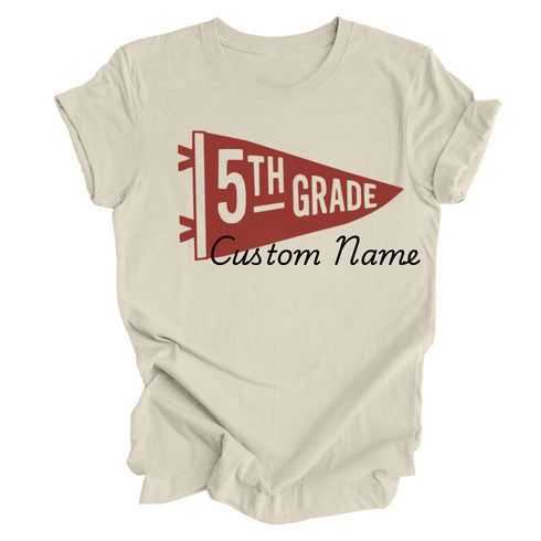 Custom Name - Teacher/School Personnel Banner T-shirt