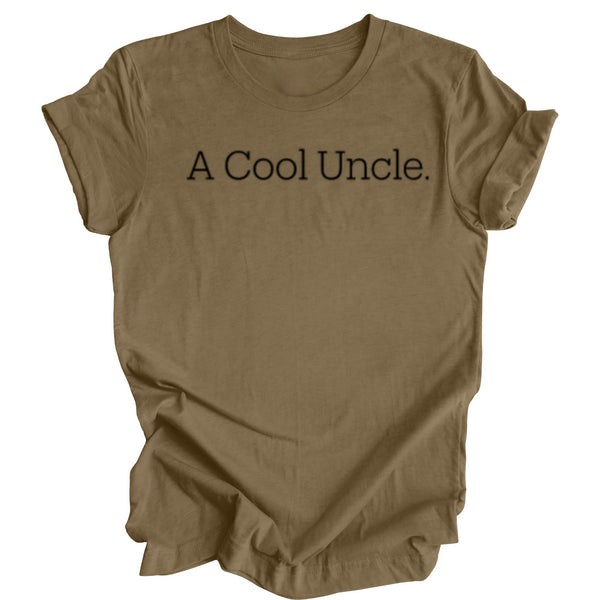 Adult- A Cool Uncle T-shirt (Multiple Colors)