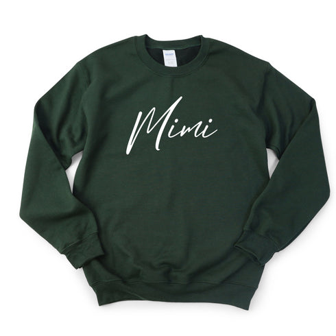 Mimi Script Collegiate Sweatshirt (Multiple Colors)