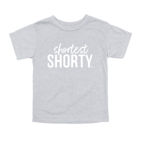 Dad, Mom, Shorty Matching T-shirt Set - Heather Grey