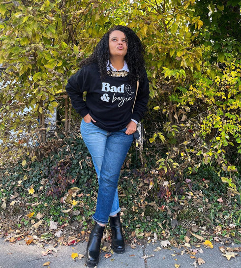 Adult Halloween Bad and Boogie Sweatshirt- Multiple Options