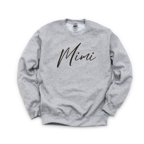 Mimi Script Collegiate Sweatshirt (Multiple Colors)