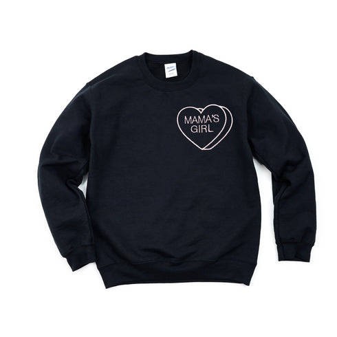 Valentines Day Embroidered Heart - Adult/Kids Sweatshirt