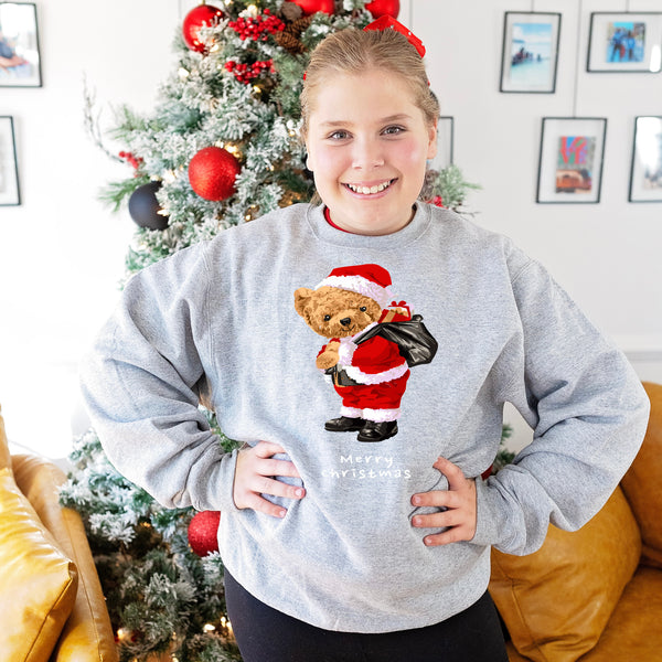 Beary Merry Christmas Sweatshirt- Youth and Adult