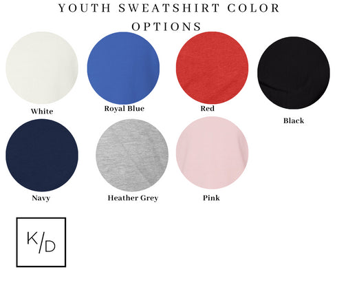 Back to School- "Most Likely to Change the World" Kids Multiple Color Sweatshirt