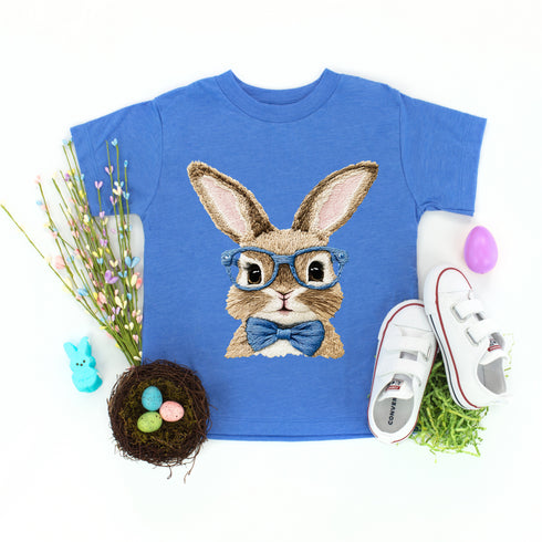 Vintage Easter Bunny with/Blue Bow Tie - Child/Adult T-shirt