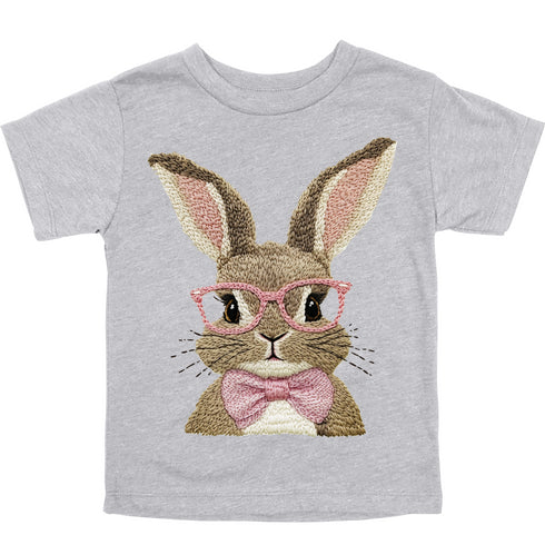 Vintage Easter Bunny with/Pink Bow Tie - Child/Adult T-shirt