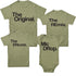 The Original The Remix The Encore® Family, sibling, Father and child Matching Outfit - Heather Olive