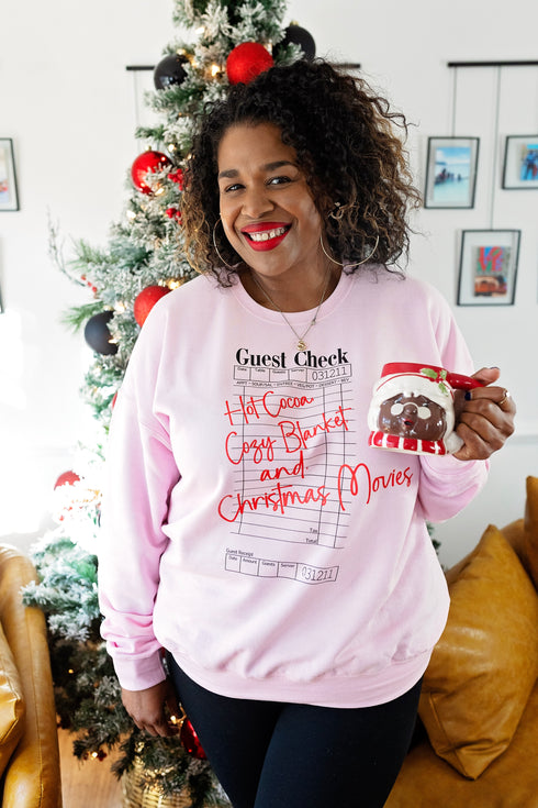 Guest Check Christmas Plans Sweatshirt - Youth and Adult