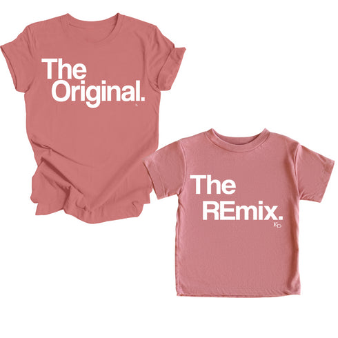Mommy and Me, Girl Mom Matching - The Original The Remix® (Mauve) Set of 2