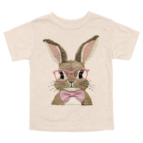 Vintage Easter Bunny with/Pink Bow Tie - Child/Adult T-shirt