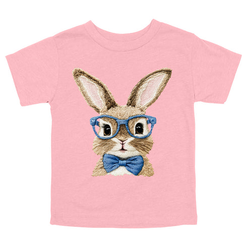Vintage Easter Bunny with/Blue Bow Tie - Child/Adult T-shirt
