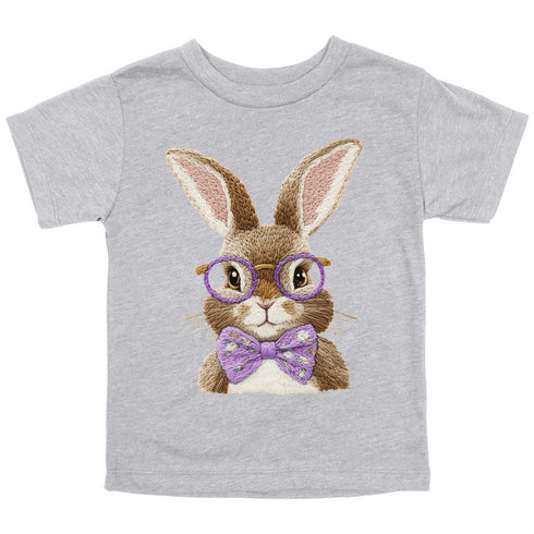 Vintage Easter Bunny with/Purple Bow Tie - Child/Adult T-shirt